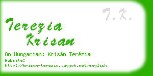 terezia krisan business card